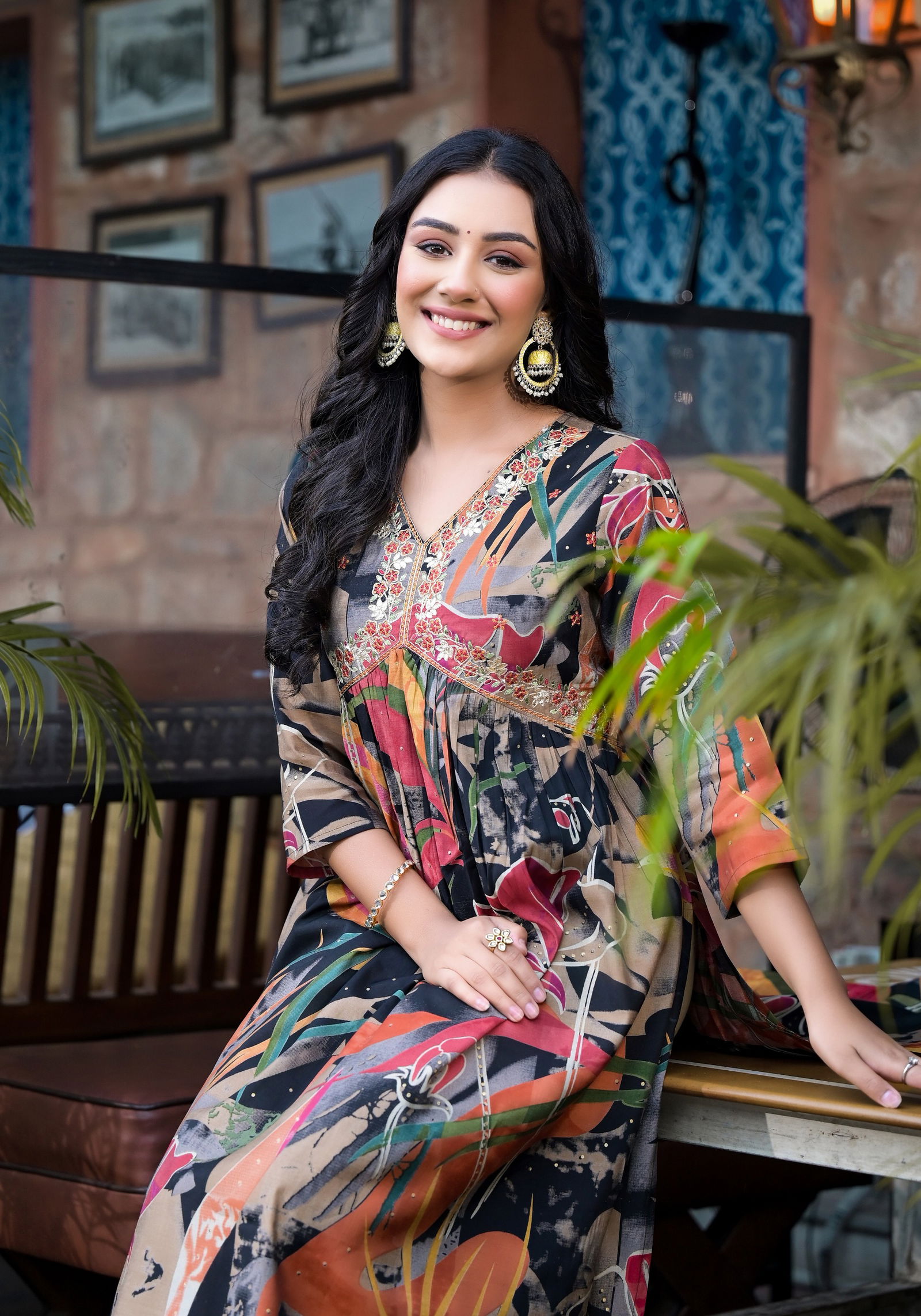 Label Khoj Alia Cut Embroidery Kurtis Wholesale Clothing Suppliers In India
